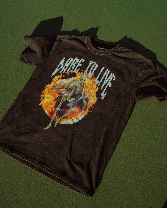 Dare To Live | “Skelly World Burn” Tee