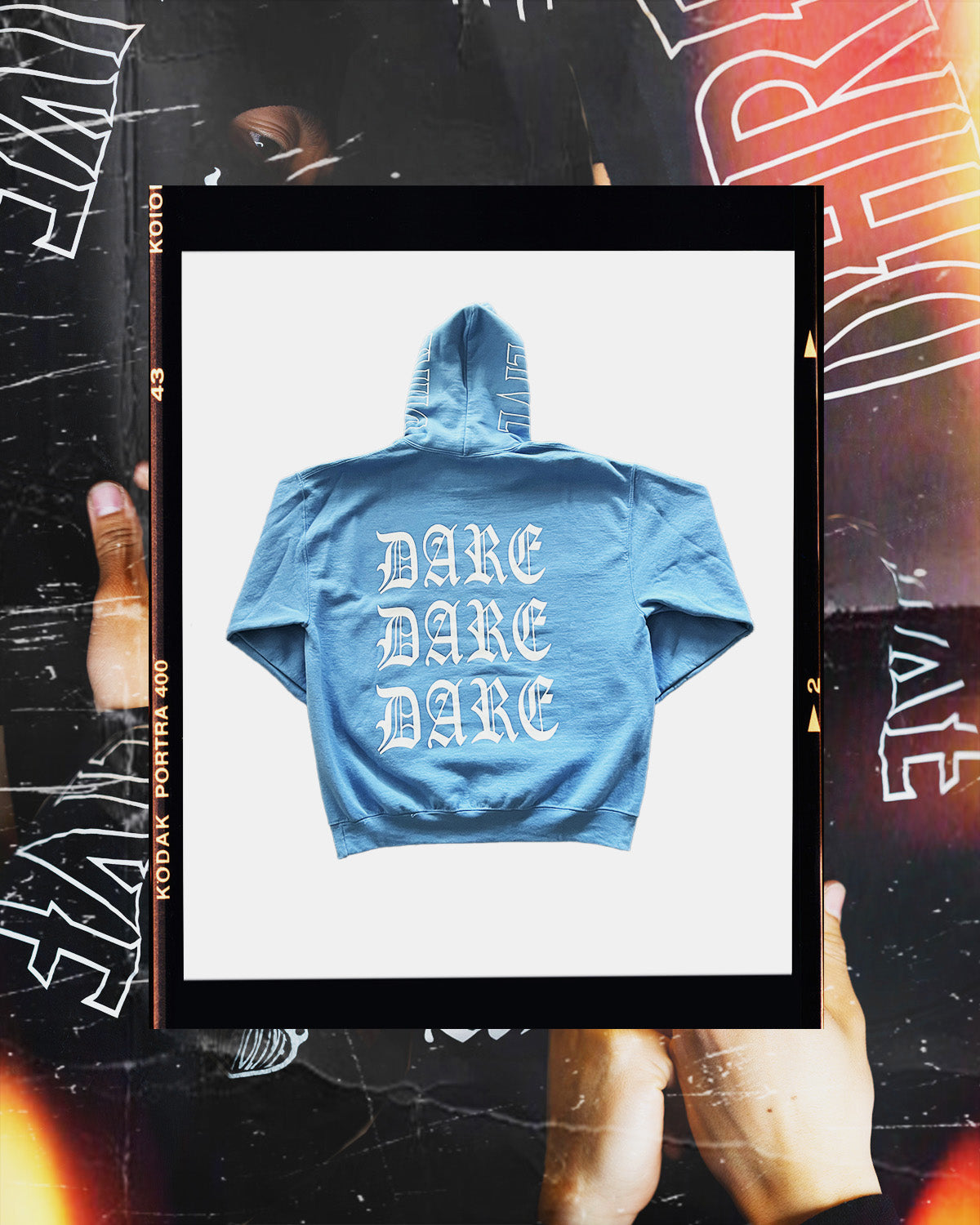 Dare To Live | University Blue "DARE HOODIE"