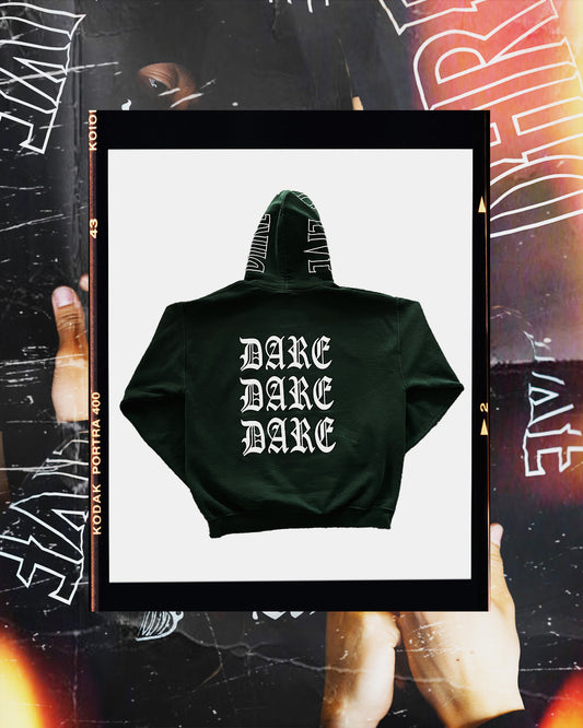 Dare To Live | Forest Green "DARE HOODIE"