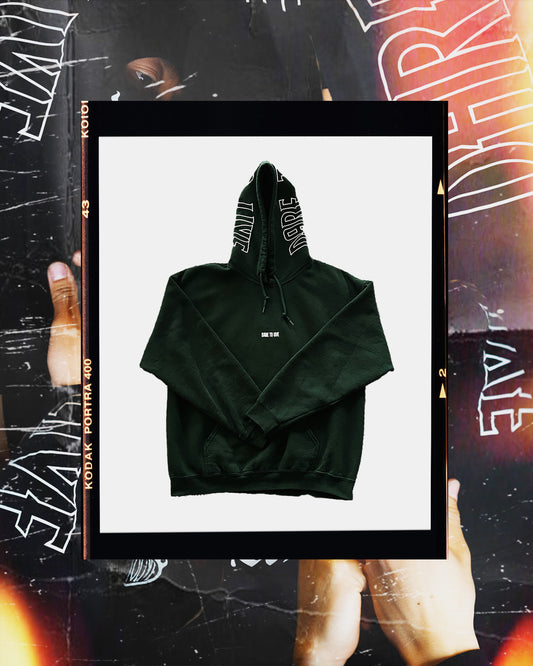 Dare To Live | Forest Green "DARE HOODIE"